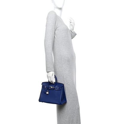 Hermes Taurillon Novillo Birkin 25 Bleu Saphir 2 of 13