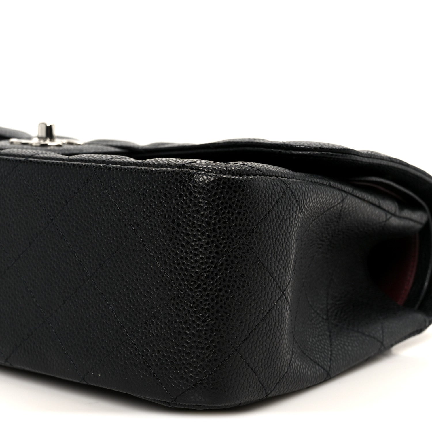 Chanel Caviar Quilted Jumbo Double Flap Black 11 of 12