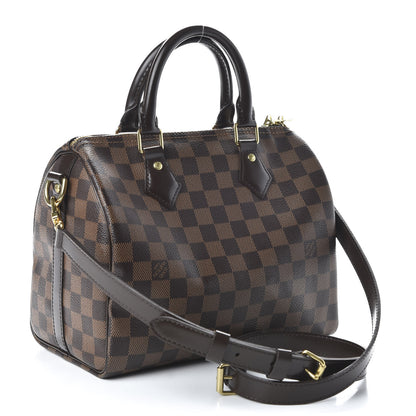 Louis Vuitton Damier Ebene Speedy Bandouliere 25 3 of 10