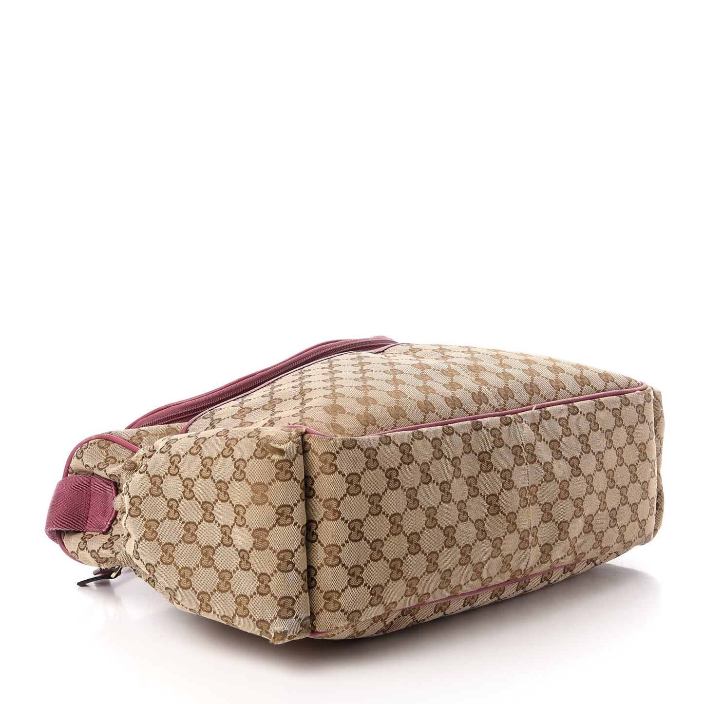 Monogram Margaux Calfskin Large Diaper Bag Beige Ebony Peonia Flower