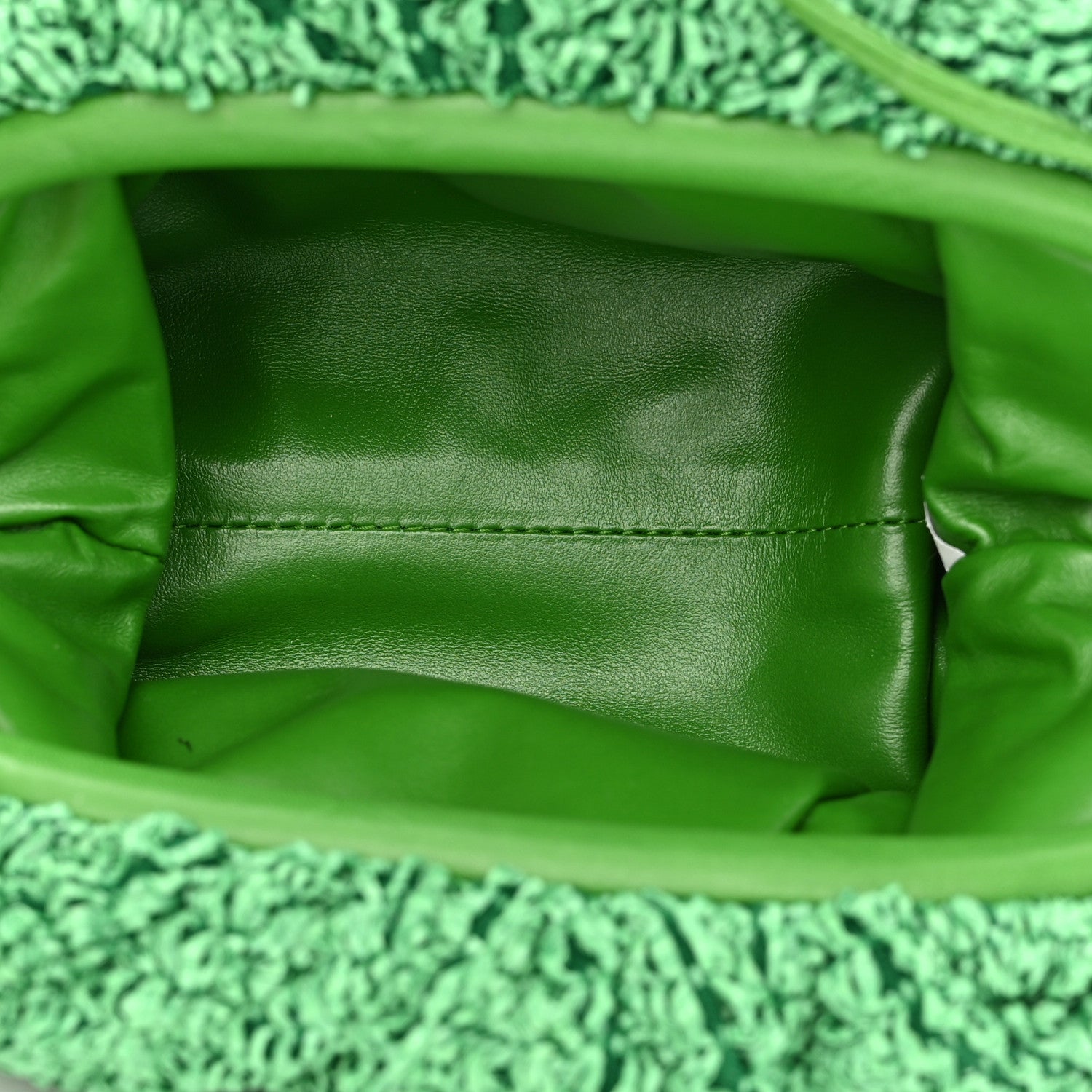 Bottega Veneta Boucle Curly Raffia The Mini Pouch Parakeet 5 of 9