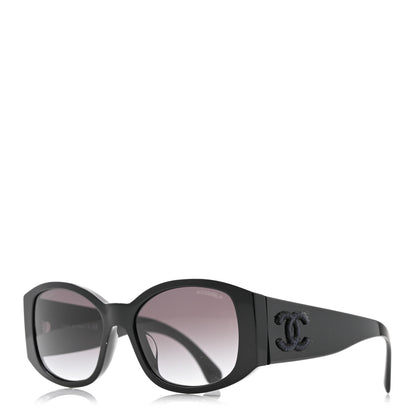 Chanel Acetate CC Logo Sunglasses 5450 Black 1 of 8