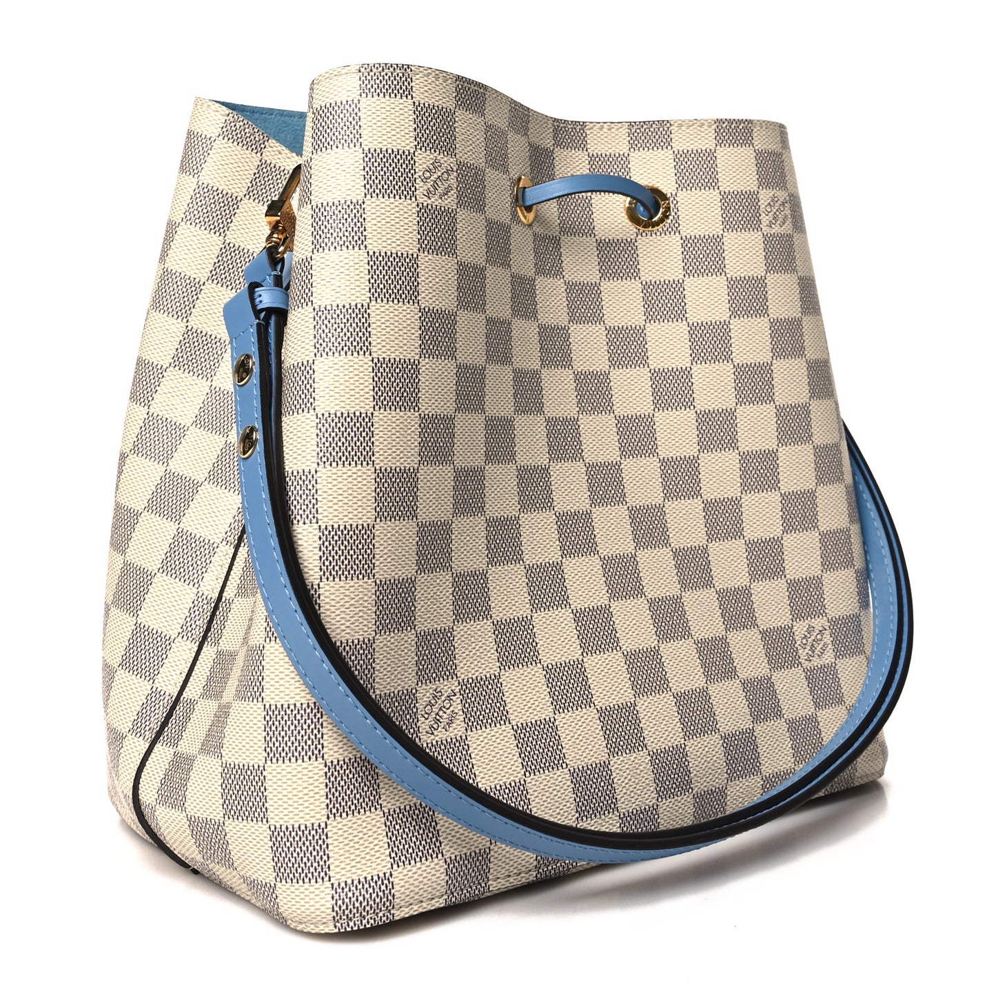 Damier Azur Neonoe MM Bleuet