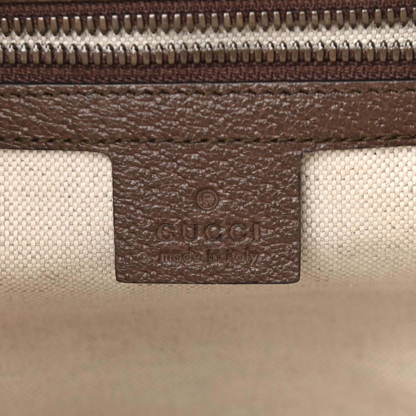 GG Supreme Monogram Web Small Ophidia Half Moon Hobo Brown