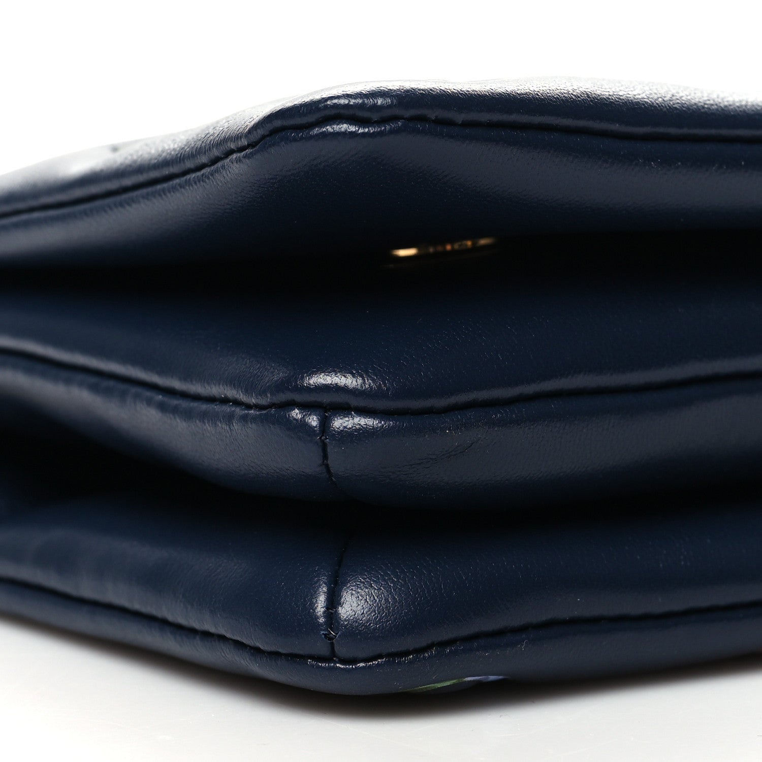 Louis Vuitton Lambskin Embossed Monogram LV Garden Pochette Coussin Navy 9 of 10