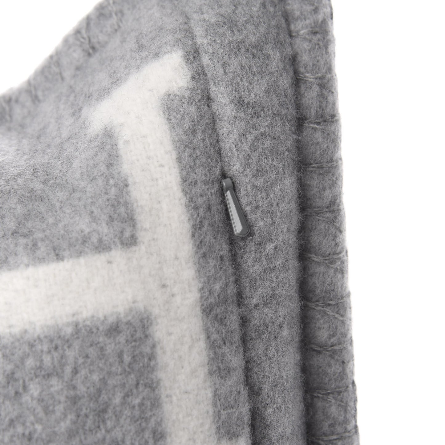 Wool Cashmere Avalon III Pillow PM Ecru Gris Clair