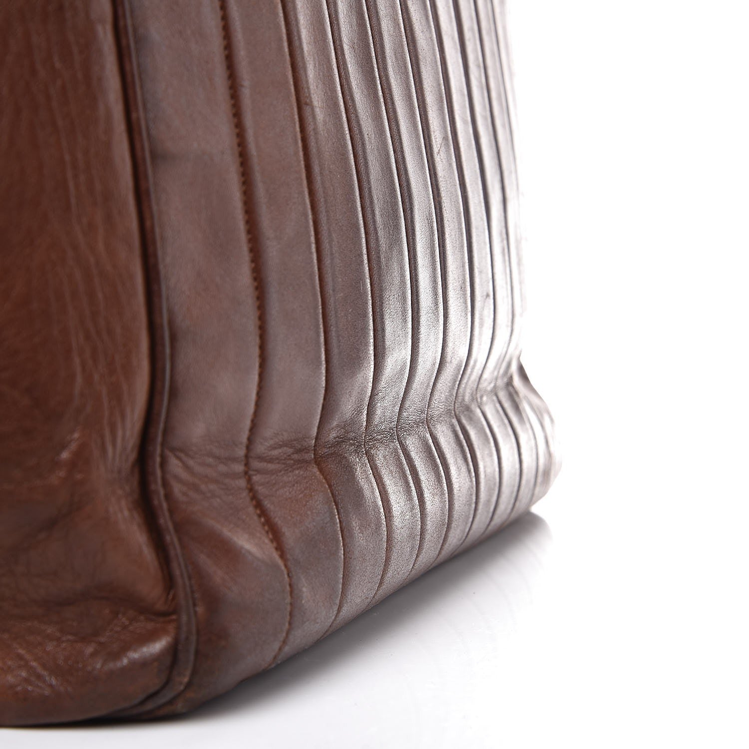 Chanel Lambskin Vertical Quilt Maxi Flap Brown 14 of 17