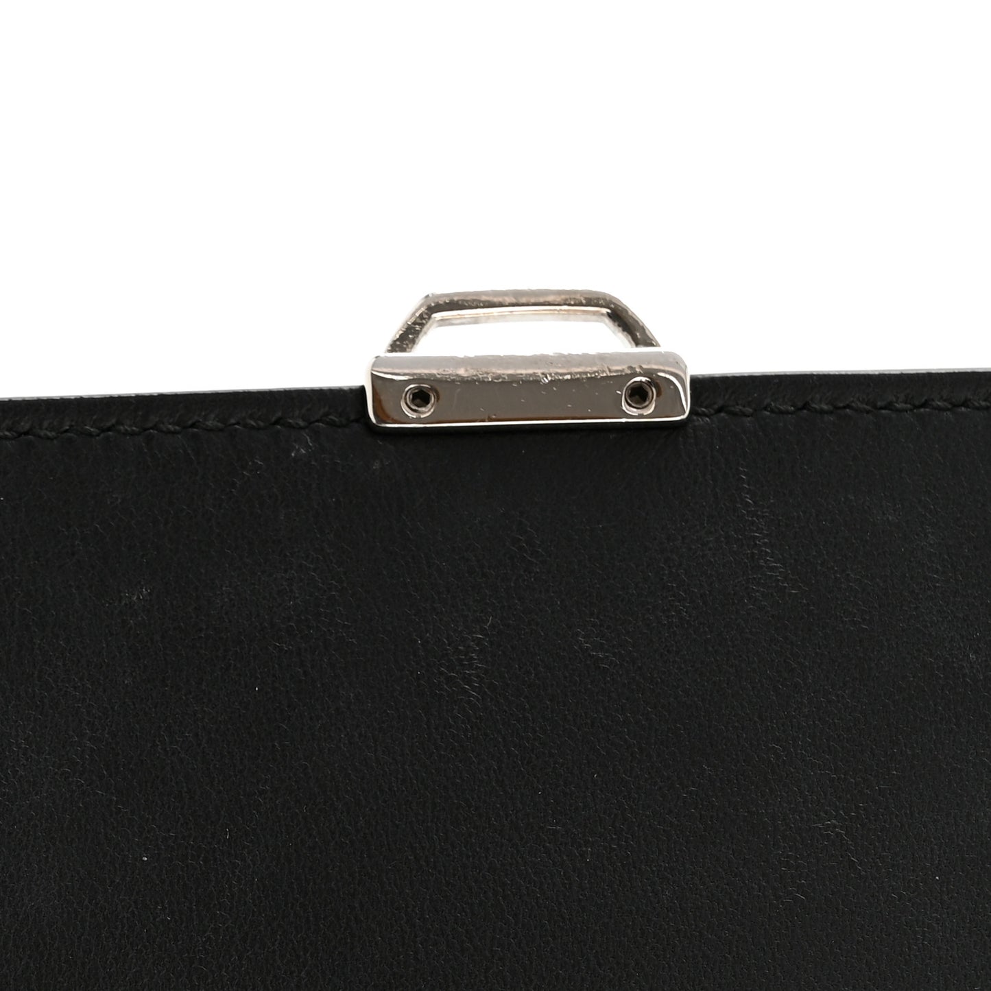 Calfskin Skull Envelope Clutch Blue