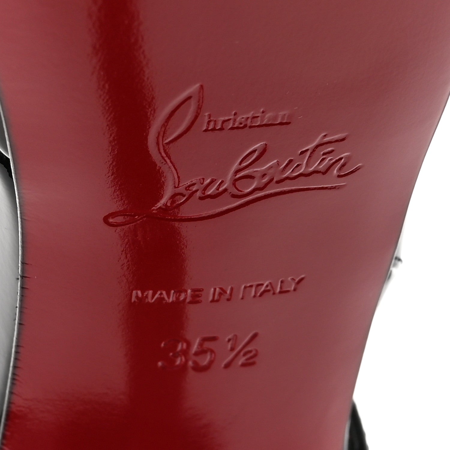 Christian Louboutin Patent So Jenlove 150 Pumps 35.5 Black 7 of 9