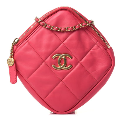 Chanel Lambskin Quilted Clutch With Chain Bag Pink 1 of 4