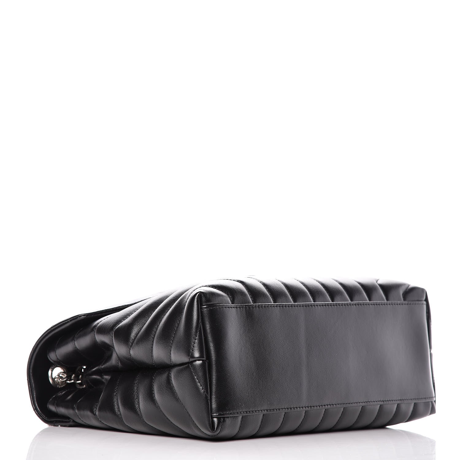 Saint Laurent Calfskin Y Quilted Monogram Medium Loulou Chain Satchel Black 4 of 10