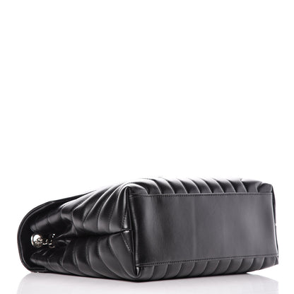 Saint Laurent Calfskin Y Quilted Monogram Medium Loulou Chain Satchel Black 4 of 10