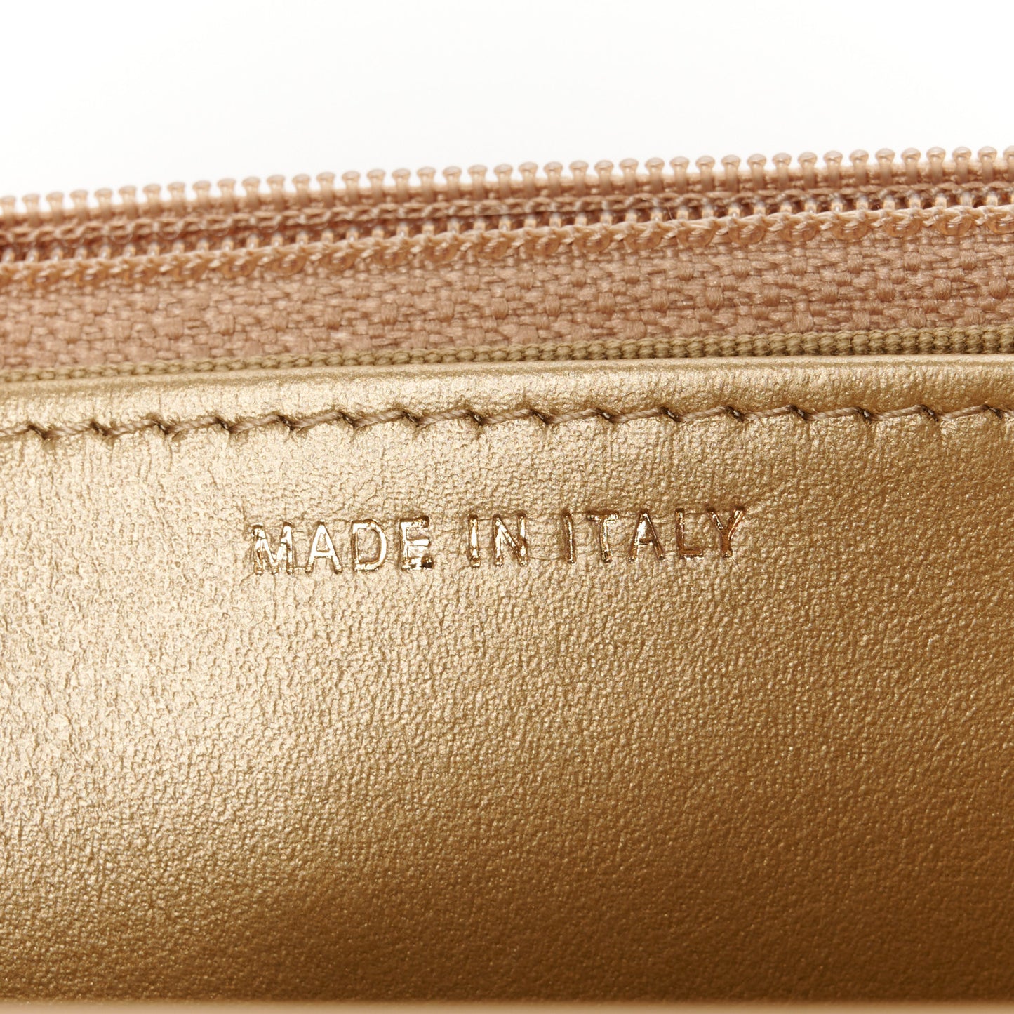 Lambskin Quilted CC Pearl Crush Wallet on Chain WOC Beige