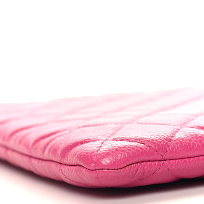Chanel Caviar Quilted Large Cosmetic Case Pink 9 of 10