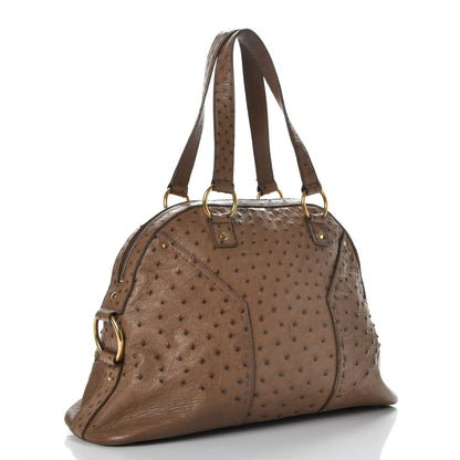 Saint Laurent Ostrich Large Muse 3 of 15