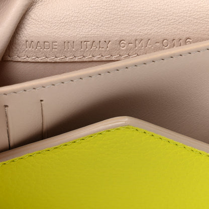 Christian Dior Bullcalf Diorissimo Medium Envelope Wallet Vert Acide 7 of 8