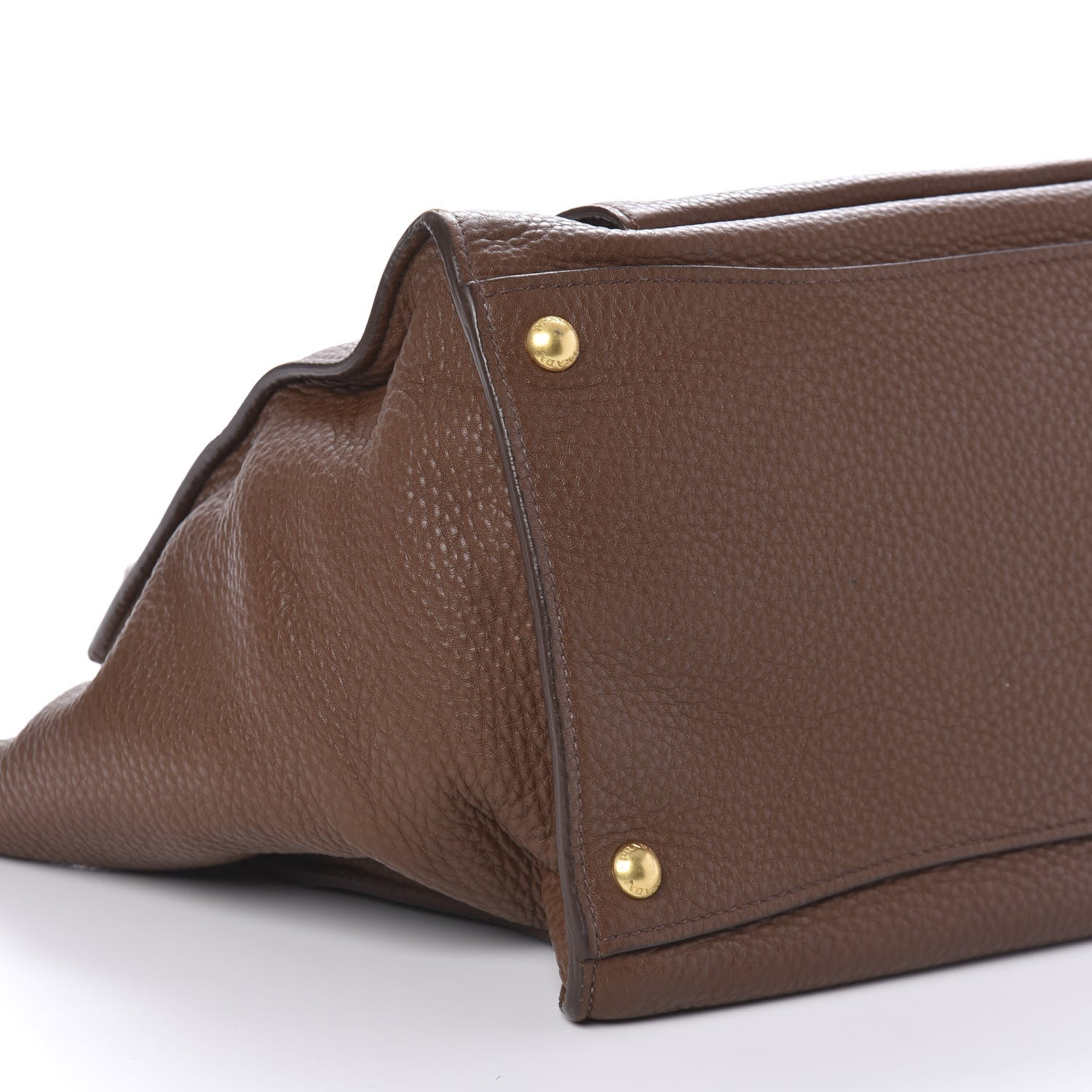 Prada Vitello Daino Shopping Tote Bruciato 6 of 9
