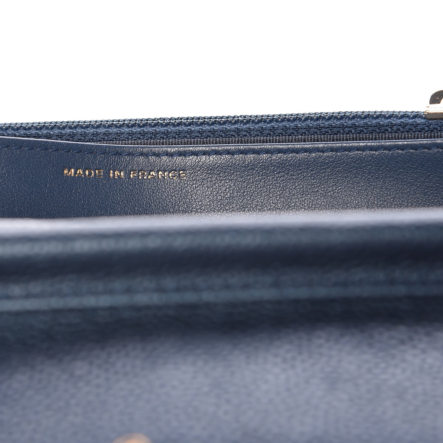 Chanel Iridescent Caviar Quilted Wallet On Chain WOC Blue 7 of 14