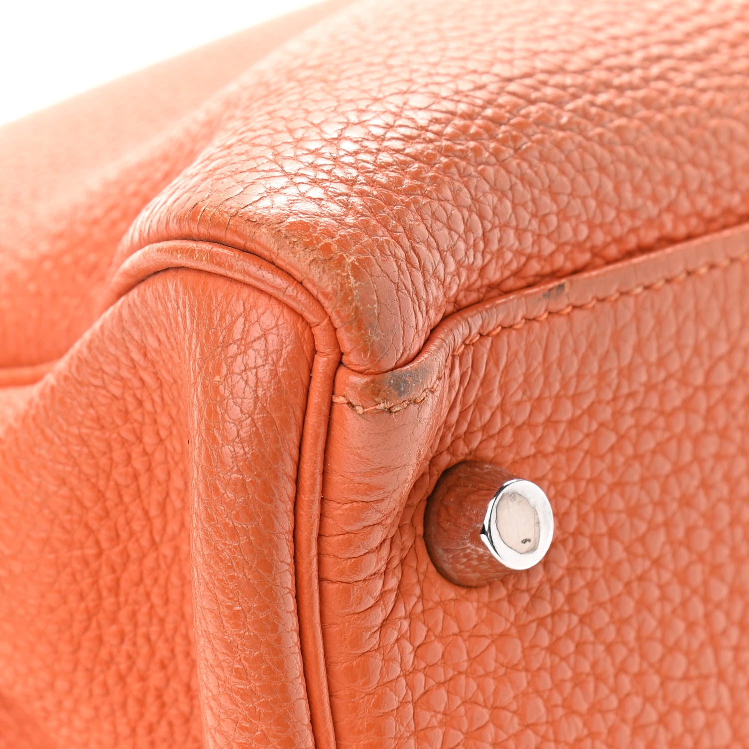 Hermes Togo Kelly Retourne 32 Orange 10 of 21