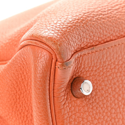 Hermes Togo Kelly Retourne 32 Orange 10 of 21