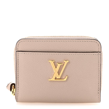 Louis Vuitton Calfskin Lockme Zippy Coin Purse Greige 1 of 8