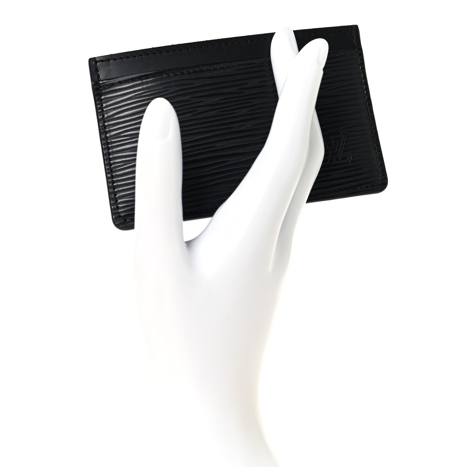 Louis Vuitton Epi Card Holder Black 2 of 7