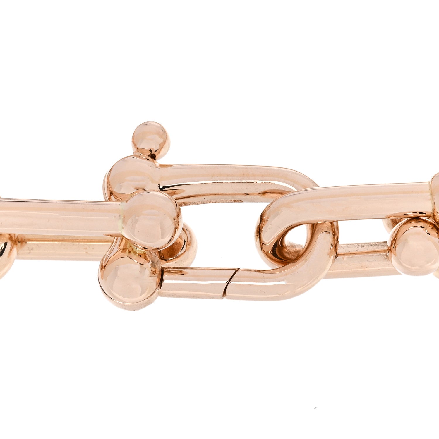 Tiffany 18K Rose Gold Extra Large HardWear Link Bracelet 3 of 5