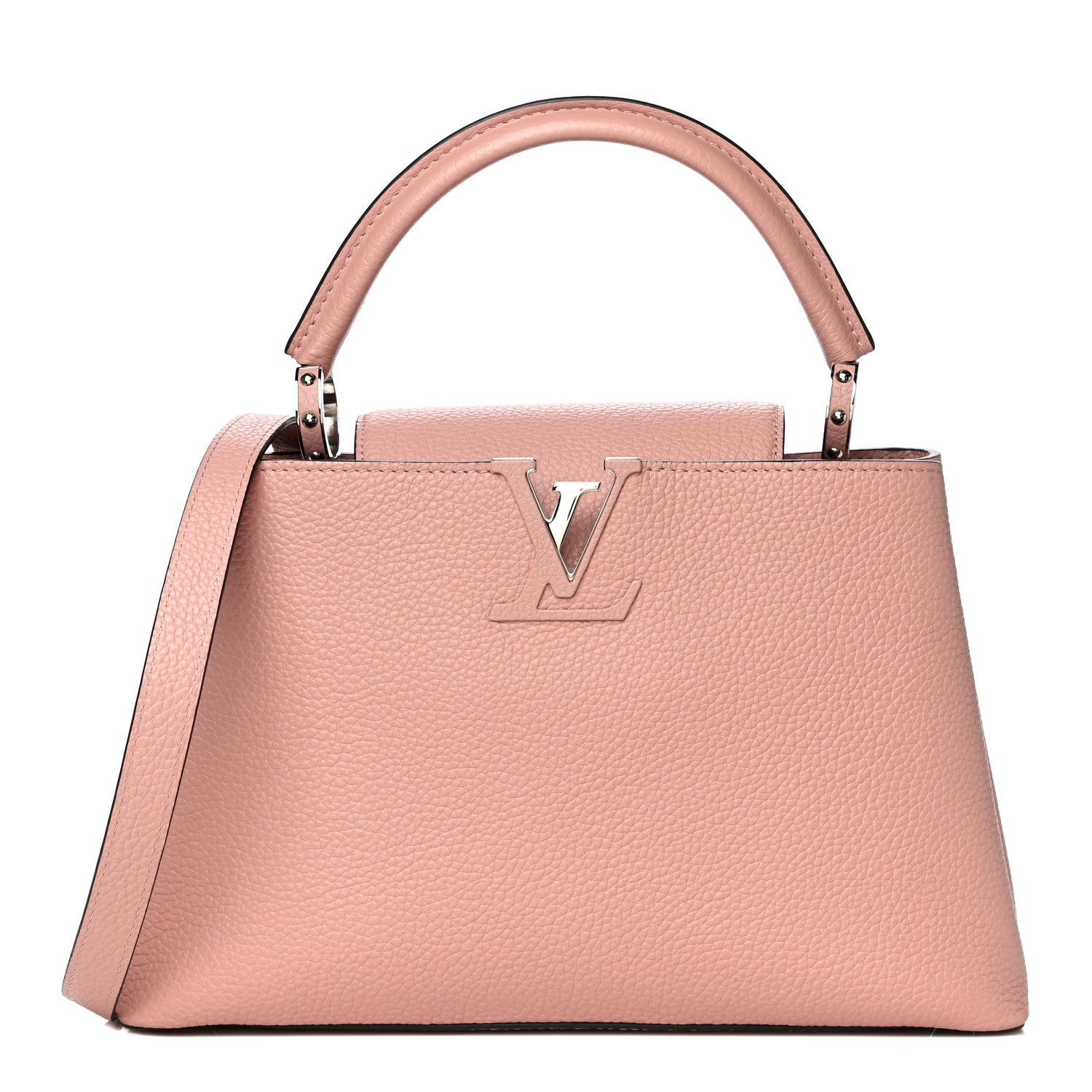Louis Vuitton Taurillon Capucines PM Magnolia 1 of 9