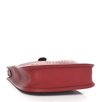 Hermes Taurillon Clemence Amazone Evelyne TPM Rouge H 4 of 11