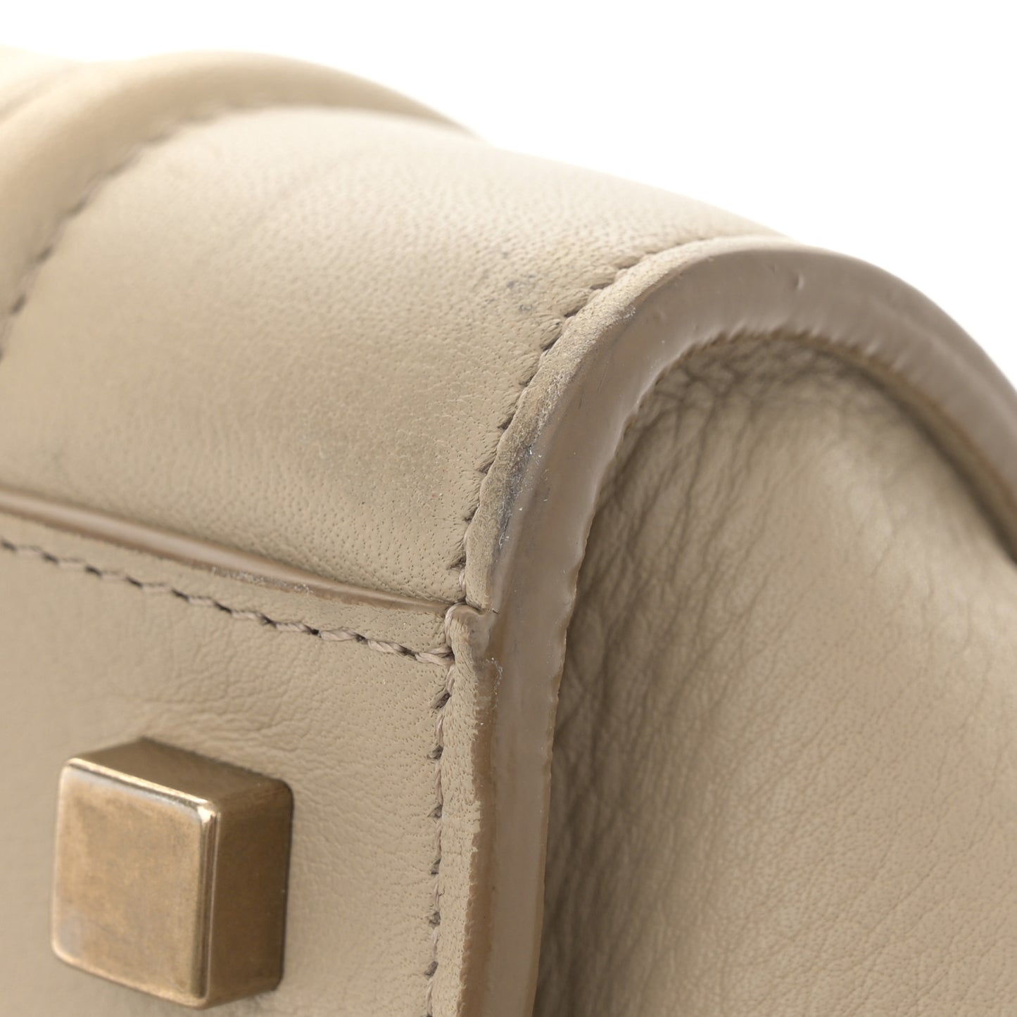 Supple Calfskin Medium Phantom Luggage Beige