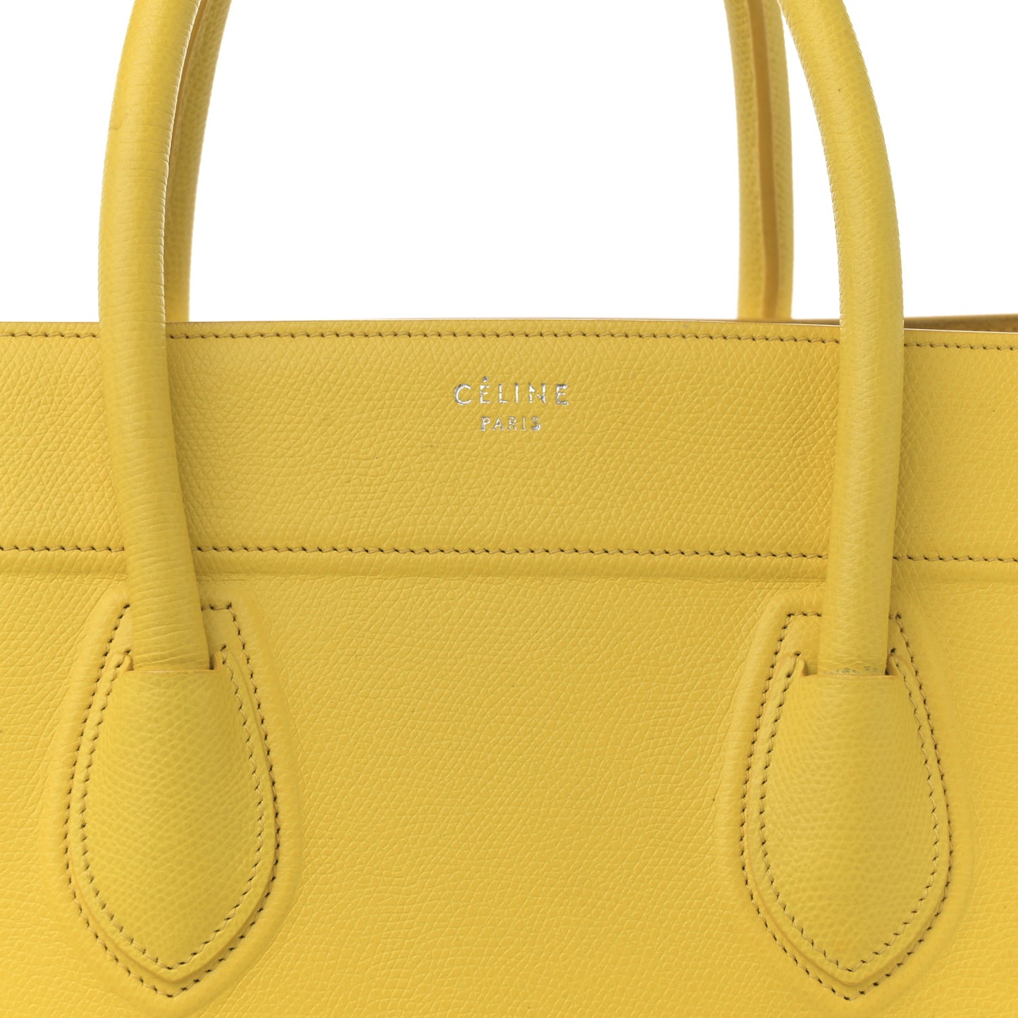 Grained Calfskin Medium Phantom Luggage Yellow