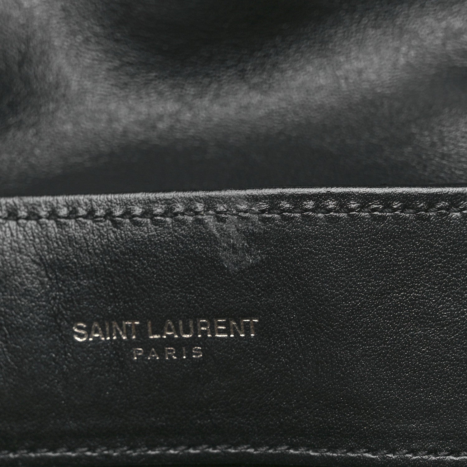 Saint Laurent Calfskin Y Quilted Monogram Monochrome Small Loulou Chain Satchel Black 13 of 15