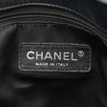 Chanel Glazed Calfskin Twisted Maxi Flap Black 6 of 13