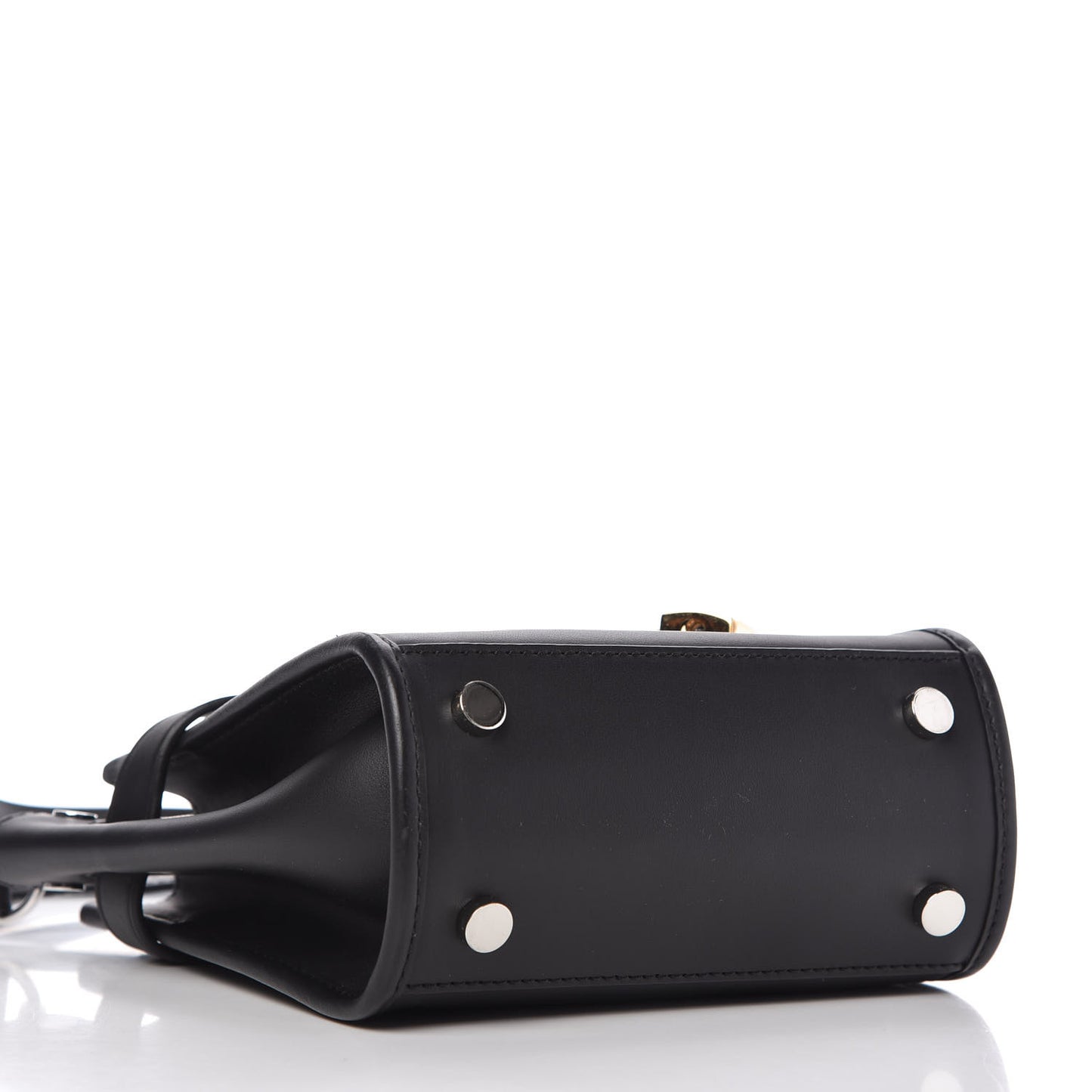 Calfskin Mini Attica Chain Crossbody Black