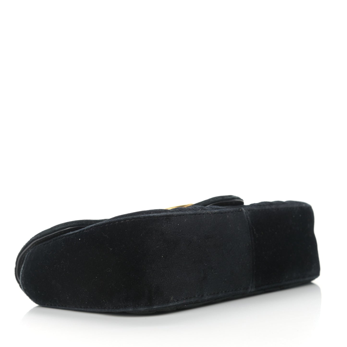 Velvet Matelasse Mini GG Marmont Shoulder Bag Black