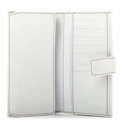 Gucci Calfskin Britt Continental Wallet White 7 of 12