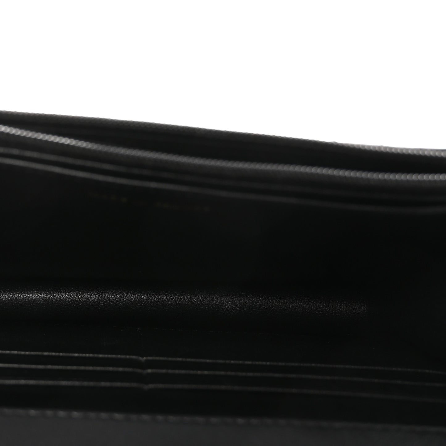 Lambskin Quilted Preppy Satchel Wallet On Chain WOC Black