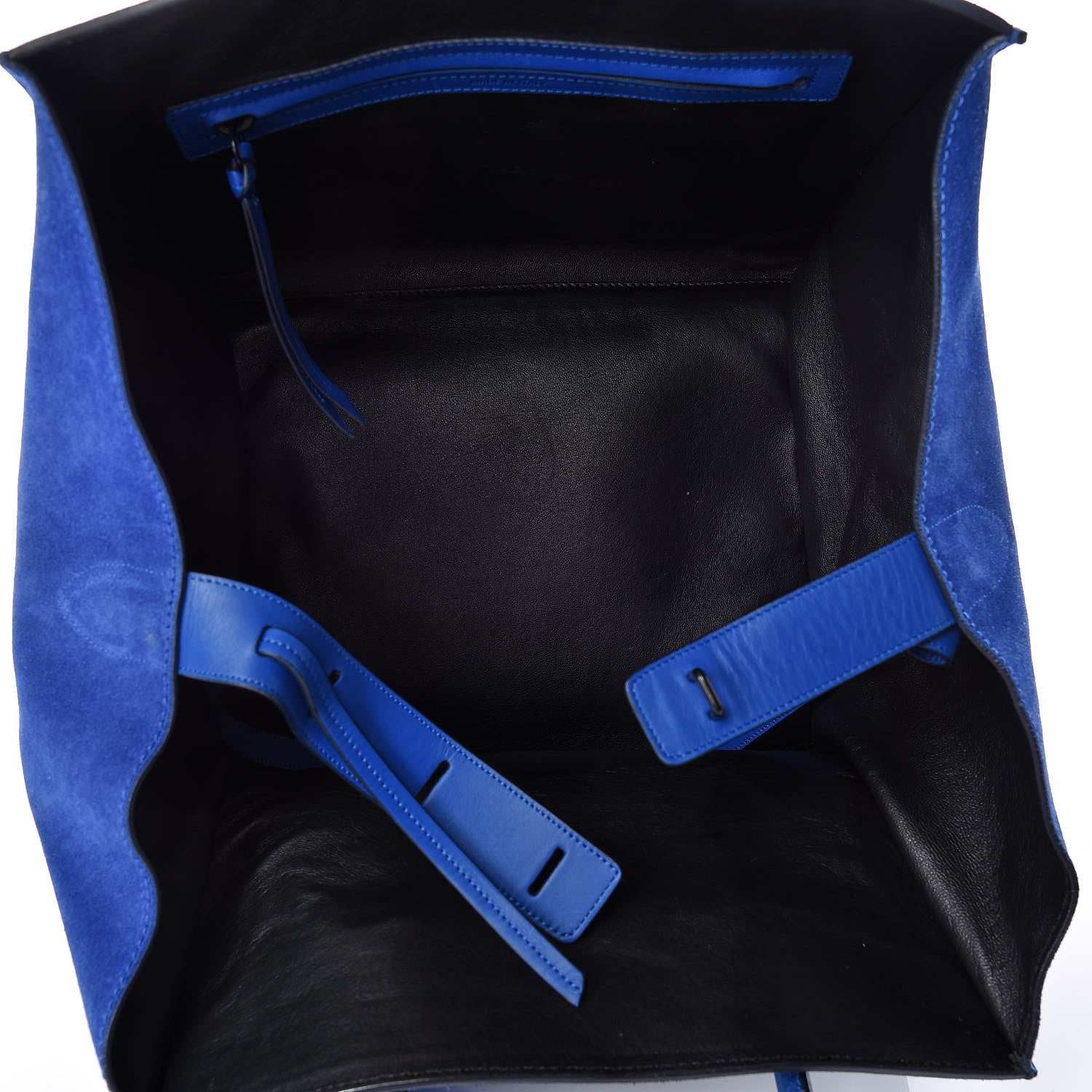 Celine Suede Medium Phantom Luggage Royal Blue 7 of 16