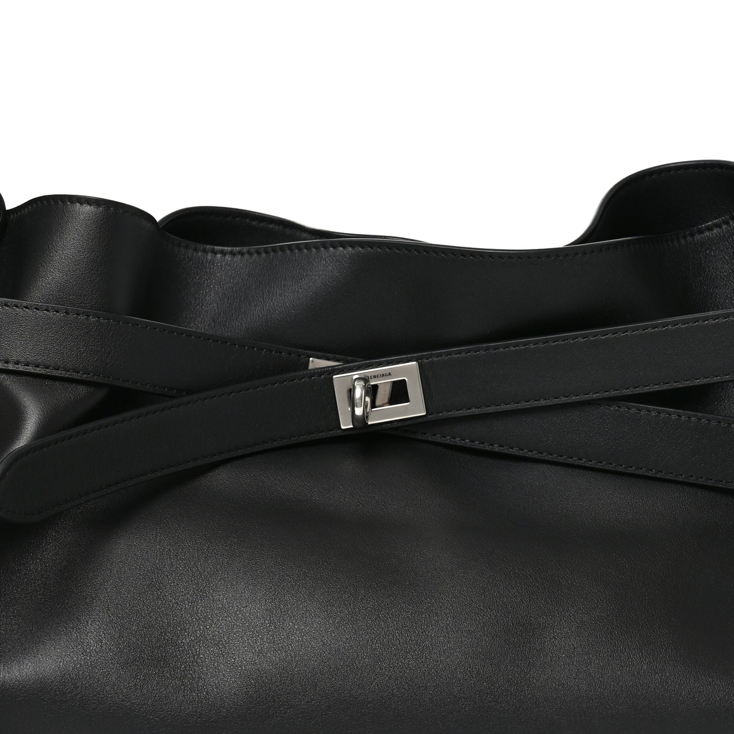 Smooth Calfskin Medium Bel Air Shoulder Bag Black
