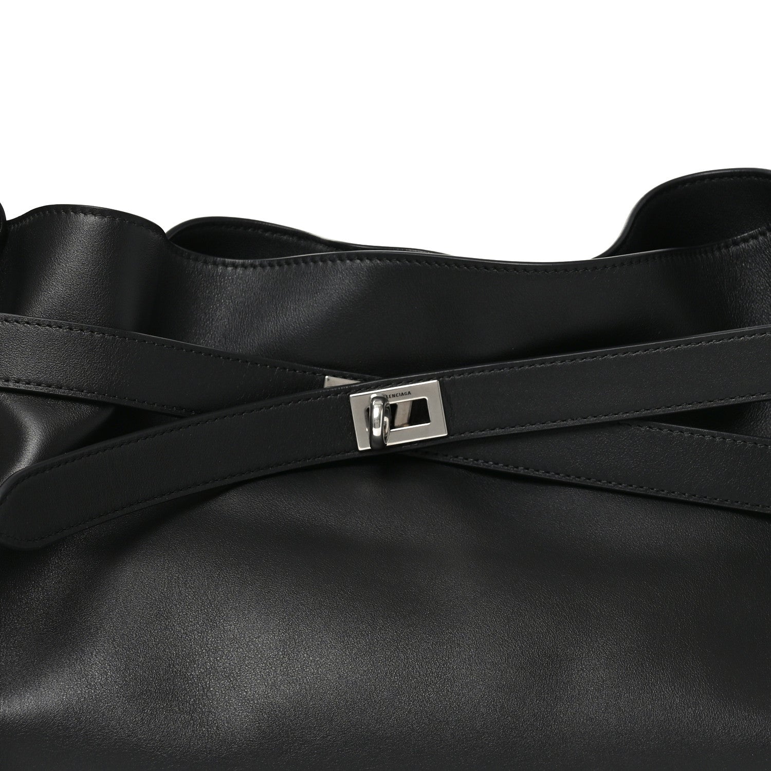 Balenciaga Smooth Calfskin Medium Bel Air Shoulder Bag Black 8 of 10