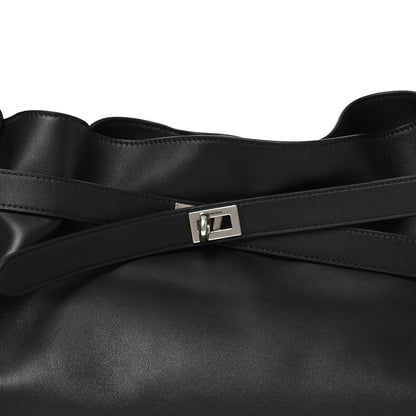 Balenciaga Smooth Calfskin Medium Bel Air Shoulder Bag Black 8 of 10