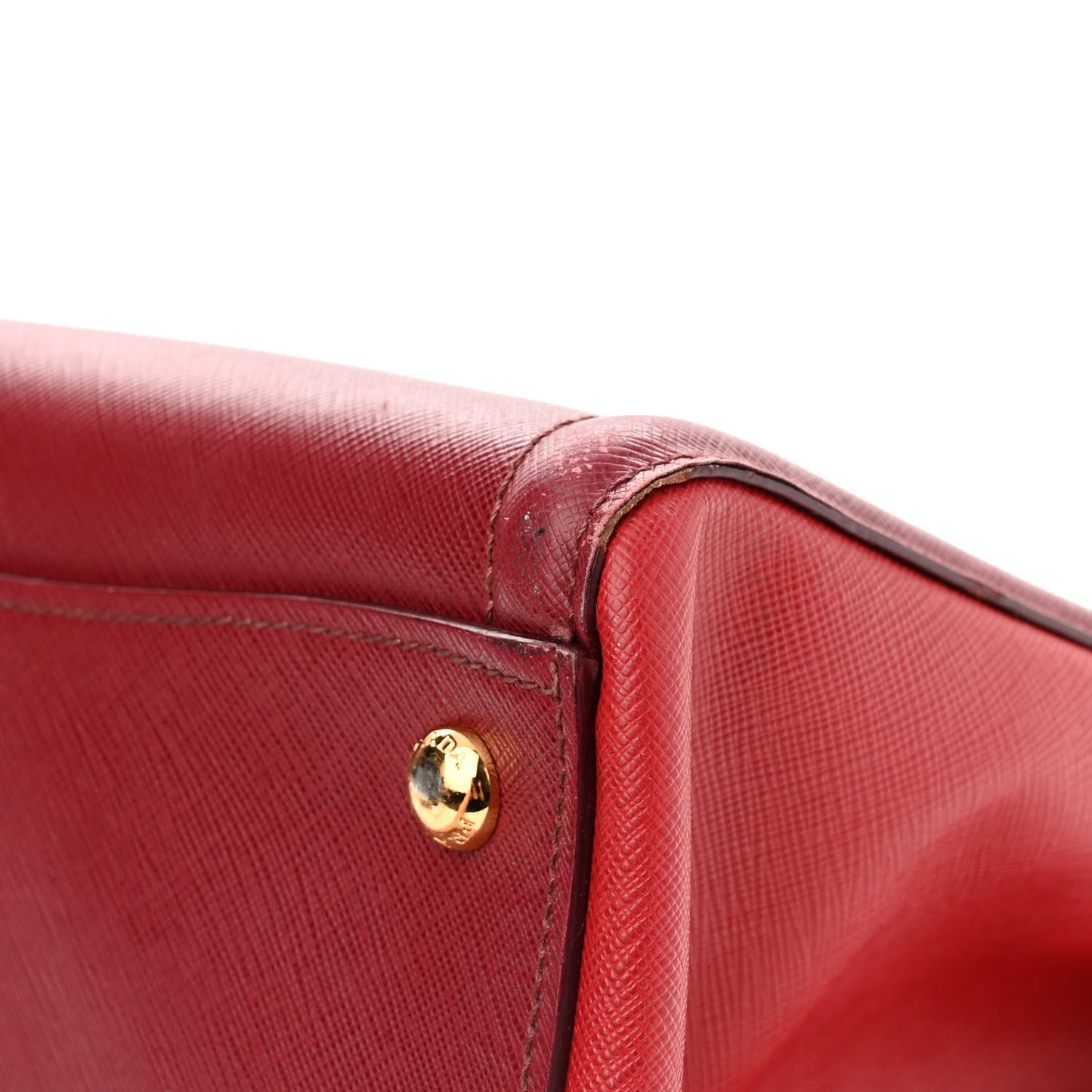 Saffiano Lux Medium Tote Cerise