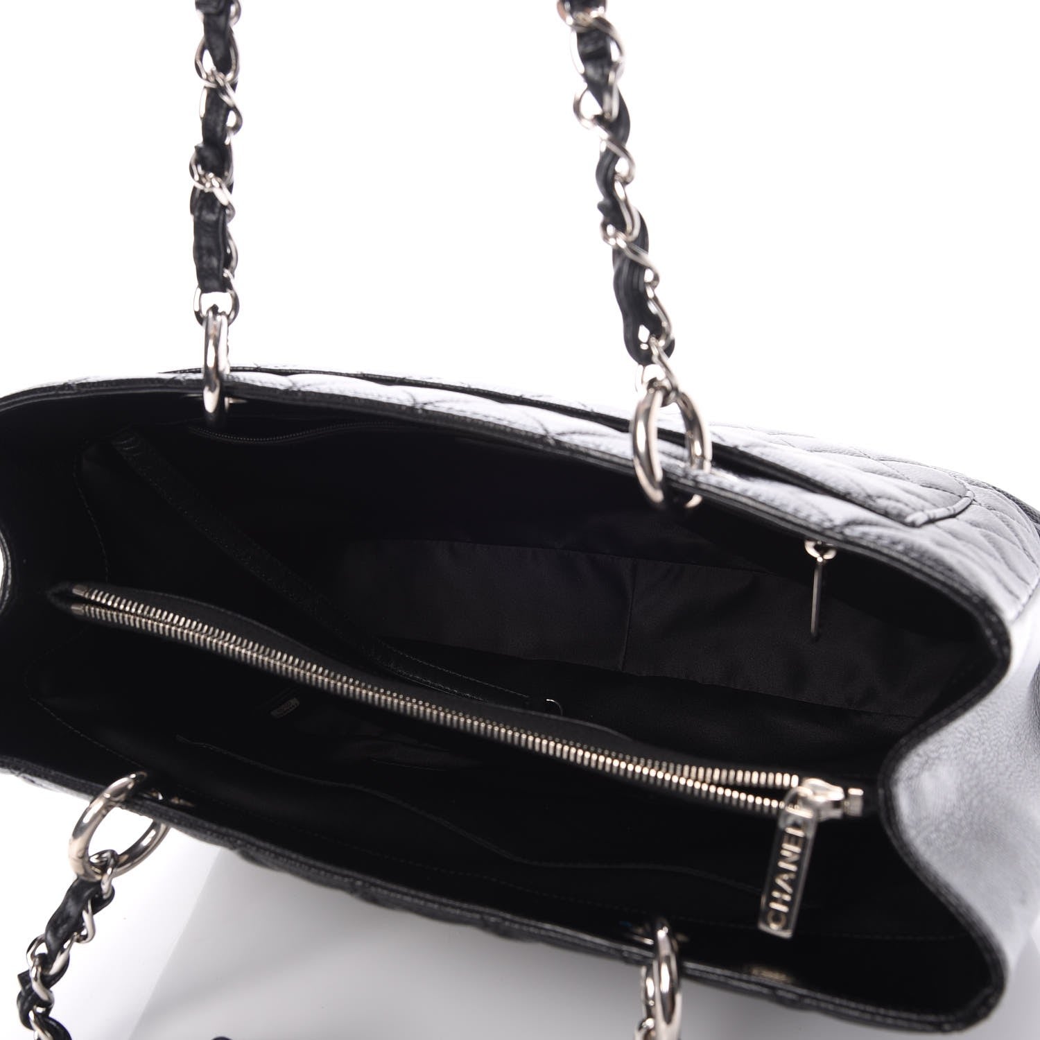Chanel Caviar Quilted Grand Shopping Tote GST Black 6 of 9