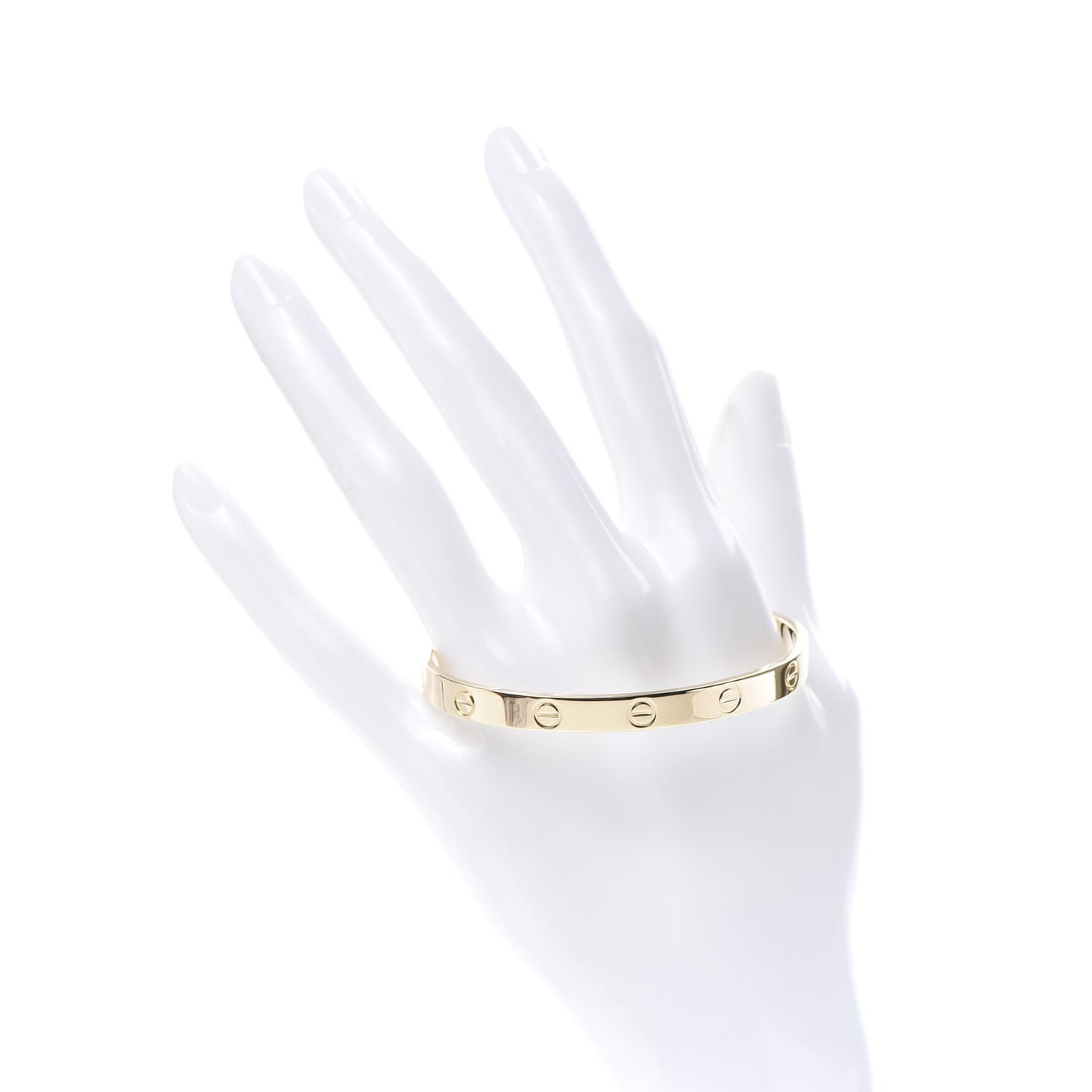 18K Yellow Gold LOVE Cuff Bracelet 18