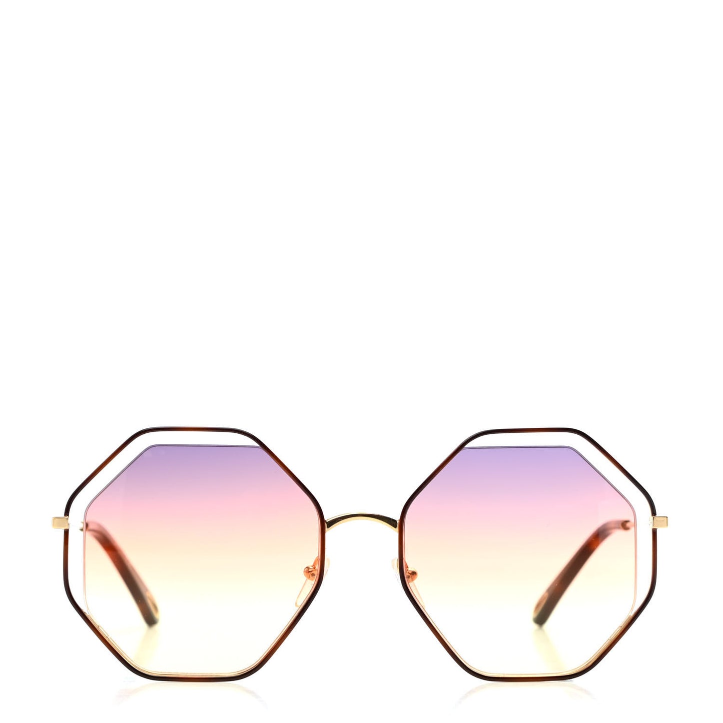 Octagonal Sunglasses CE132S Gold