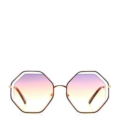 Chloe Octagonal Sunglasses CE132S Gold 2 of 4