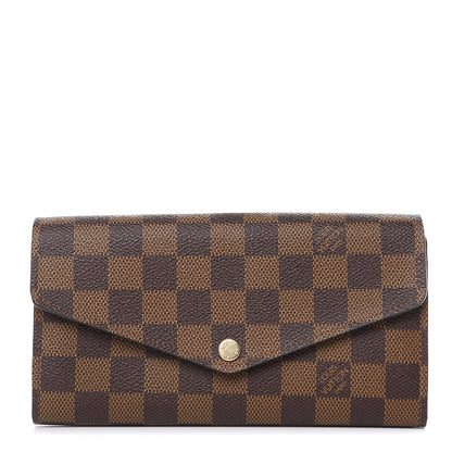 Louis Vuitton Damier Ebene Sarah Wallet NM 1 of 8