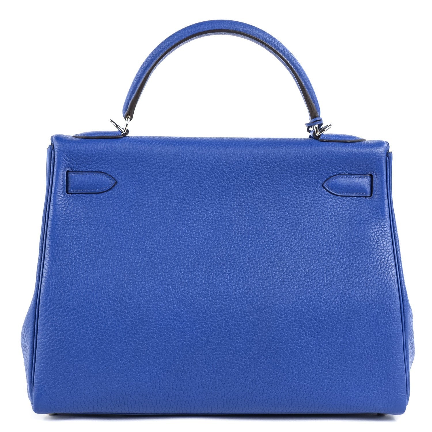 Hermes Taurillon Clemence Kelly Retourne 32 Bleu Electrique 4 of 28