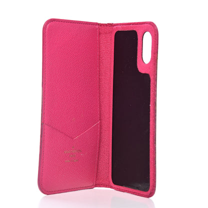 Louis Vuitton Monogram iPhone X Folio Case Rose Pop 5 of 10