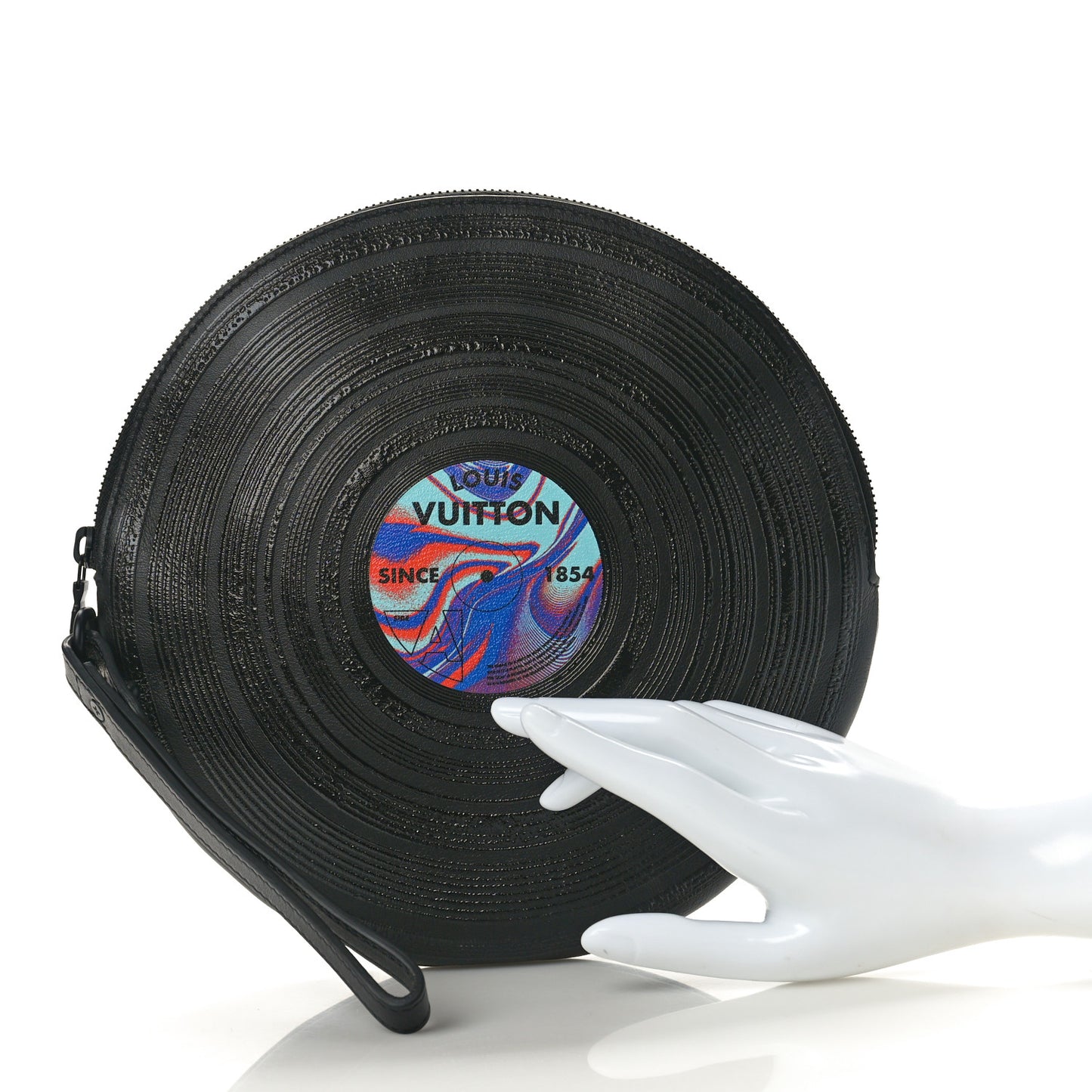 Calfskin Since 1854 Disc Pouch Black Multicolor